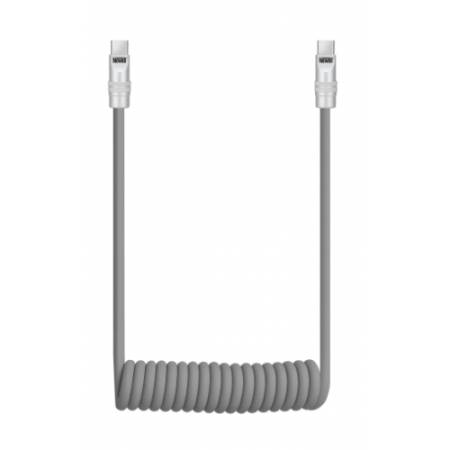 Newell NL4990 - przewód spiralny, silikonowy kabel USB-C, 100W